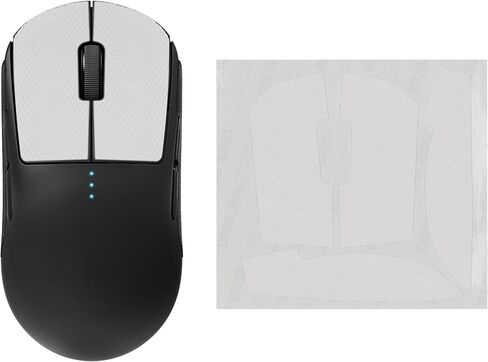 kwmobile Mouse Grip Tape Compatible with Logitech G Pro Wireless 1 Grip Tape - Non-Slip Faux Leather - Black in Saudi Arabia