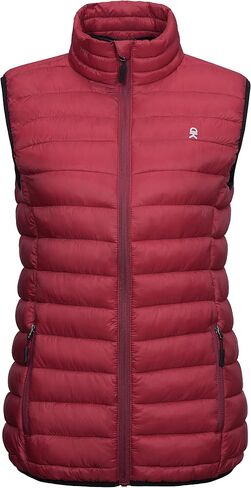 Little Donkey Andy Women's Lightweight Warm Puffer Golf Vest for Hiking Travel Casual Jet Black L in Saudi Arabia