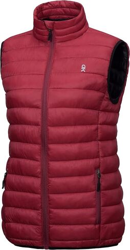 Little Donkey Andy Women's Lightweight Warm Puffer Golf Vest for Hiking Travel Casual Jet Black L in Saudi Arabia