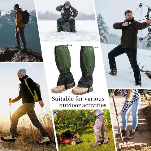 2 PCS Garden Trimming Leg Chaps, Waterproof Lawn Care Leg Gaiters, Adjustable Leg Gaiters, Weed Eating Leg Protectors for Women Men, Leg Guards for Garden and Farm Working Hiking Climbing Hunting in Saudi Arabia