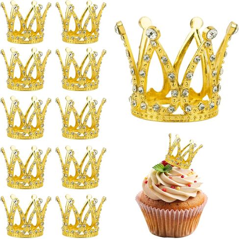 Framendino Tiny Crown Mini Cake Cupcake Decoration لعيد ميلاد الزفاف in Saudi Arabia