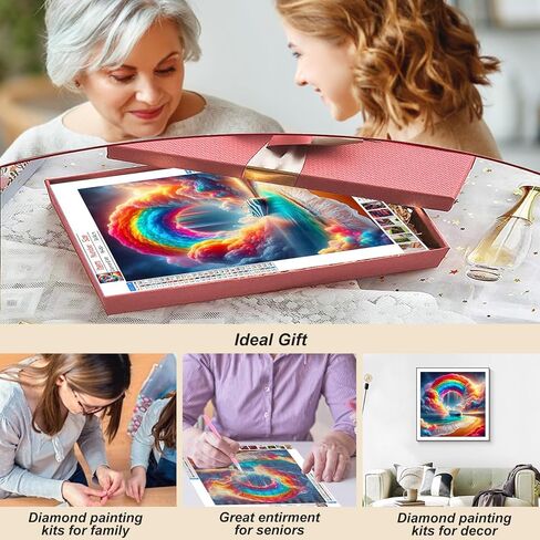 FHBUBPUP Sunflower Diamond Painting Kits for Adults, Flower Diamond Art, Beginners DIY 5D Round Full Diamond Dots Art Painting, Craft Gift Suitable for Home Wall Decoration 12×12Inch in Kuwait