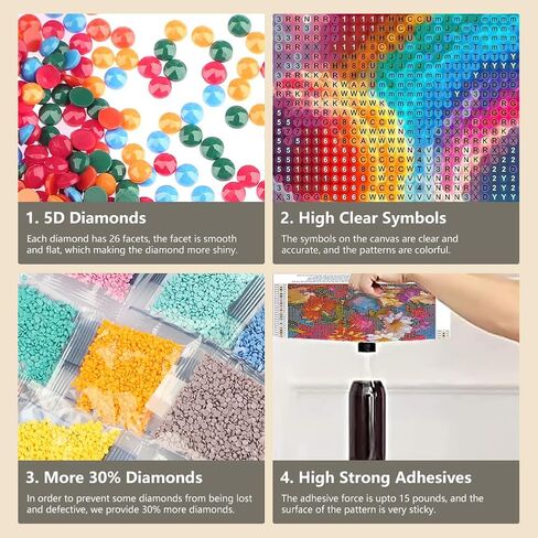 FHBUBPUP Sunflower Diamond Painting Kits for Adults, Flower Diamond Art, Beginners DIY 5D Round Full Diamond Dots Art Painting, Craft Gift Suitable for Home Wall Decoration 12×12Inch in Kuwait