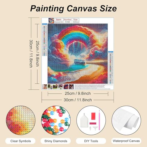 FHBUBPUP Sunflower Diamond Painting Kits for Adults, Flower Diamond Art, Beginners DIY 5D Round Full Diamond Dots Art Painting, Craft Gift Suitable for Home Wall Decoration 12×12Inch in Kuwait