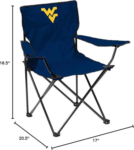 Logo Brands 234-13Q NCAA Virginia Cavaliers Quad Chair, Navy in Saudi Arabia