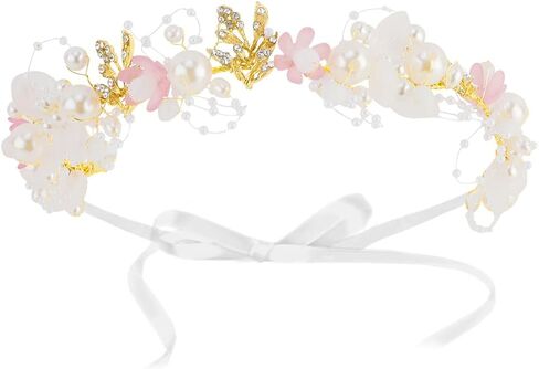 AOPRIE Tiara and Crown for Women Girls Mermaid Headband for Women Girls Princess Halloween Party Event Supllies Favors Pink, 1 Pack in Saudi Arabia