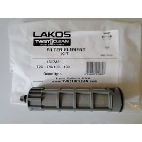 طقم استبدال عنصر مرشح Lakos 3/4 "/1" Twist 2 Clean Twist II Clean Clean Twistiiclean (200 Mesh Blue T2C-075/100-200 (134271)) in Kuwait