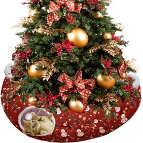LUCKITTY Cat Tunnel Bed in Christmas Style with Star, Crutches Candy, and Snowflakes Patterns - 3FT x 3FT x 9.8 INCH Size Green Decorative for Festive Felines in Kuwait