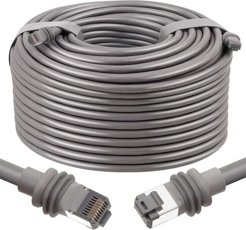 150 قدمًا كابلًا لـ Starlink Gen 3 لـ Starlink القياسي 3 ، Cat 6 26awg النحاس النقي النقي للماء ، كابل V3 Standard Cable for Satellite Gen 3-150 قدم ، رمادي in Saudi Arabia
