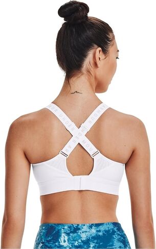 Under Armour Womens Infinity High Impact Sports Bra, (101) White / / White, X-Small D-DD in Saudi Arabia