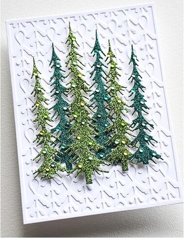 DIY Scrapbooking Artist 1 Pcs Christmas Tree Street Light Background Metal Cutting Dies, Modern Design for Scrapbooking, Card Making, Paper Crafts in Kuwait