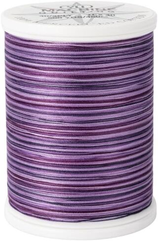 YLI 24450-09V 3-PLY 40WT T-40 COTTON COTTON THREALGED THREAGED ، 500 YD ، PURPLE in Kuwait
