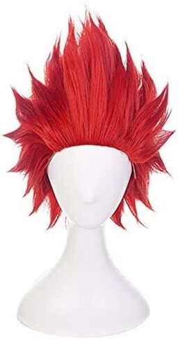 ZGNGLIZ Anime Cosplay Wig Short Blonde Synthetic Hair for Men Anime Convention and Halloween Party with Free Wig Cap in Saudi Arabia