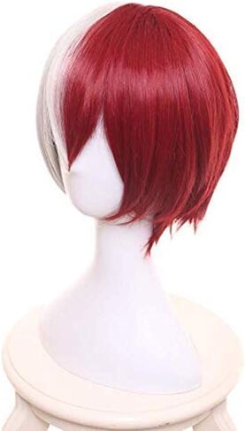 ZGNGLIZ Anime Cosplay Wig Short Blonde Synthetic Hair for Men Anime Convention and Halloween Party with Free Wig Cap in Saudi Arabia