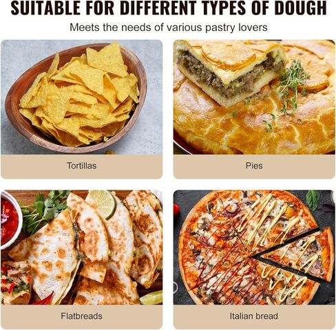 صانع التورتيا الكهربائي في Vevor ، آلة صنع التورتيلا التلقائية الذرة مع طلاء غير لاصقة واثنين من القوالب (4 في + 6 بوصة) ، آلة تشاباتي الكهربائية مناسبة لإنتاج Sopes Roti Pita Tortilla Pizza in Kuwait