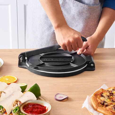 صانع التورتيا الكهربائي في Vevor ، آلة صنع التورتيلا التلقائية الذرة مع طلاء غير لاصقة واثنين من القوالب (4 في + 6 بوصة) ، آلة تشاباتي الكهربائية مناسبة لإنتاج Sopes Roti Pita Tortilla Pizza in Kuwait