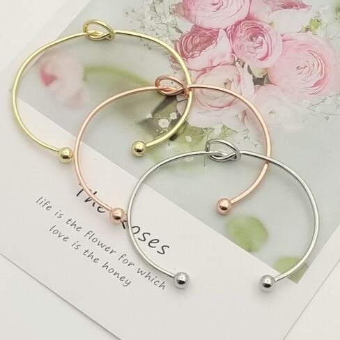 ONLYJUMP 14K Gold Plated Forever Love Knot Infinity Bracelets for Women Simple Delicate Open Adjustable Love Heart Cuff Bracelet Minimalist Knot Bangles Bracelet Fashion Jewellery Gift in Saudi Arabia