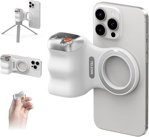 Telesin Fun Shot Camera Magnetic Phone Camera DSLR Style Grip لـ iPhone & Android مع زر مصراع لاسلكي قابل للفصل - 1/4 " in Kuwait