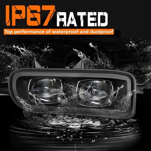 Fog Lights Assembly Compatible With 2002-2006 Cadillac Escalade/EXT/ESV Driving Fog Lamps with 880 12V 27W Clear Lens Bulbs in Kuwait