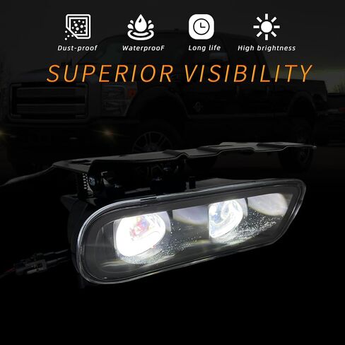 Fog Lights Assembly Compatible With 2002-2006 Cadillac Escalade/EXT/ESV Driving Fog Lamps with 880 12V 27W Clear Lens Bulbs in Kuwait