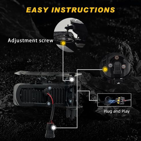 Fog Lights Assembly Compatible With 2002-2006 Cadillac Escalade/EXT/ESV Driving Fog Lamps with 880 12V 27W Clear Lens Bulbs in Kuwait