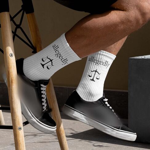Law Themed Novelty Socks, Gifts for Lawyer, Law School Student, Family, Colleagues, Lawyer Socks, Favors for Birthday, Christmas, etc. (050) in Saudi Arabia