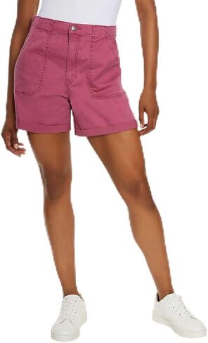 Gloria Vanderbilt Women Hiking Cargo Shorts with Pockets, High Rise Cotton Shorts for Women, Golf Casual Summer Shorts in Saudi Arabia