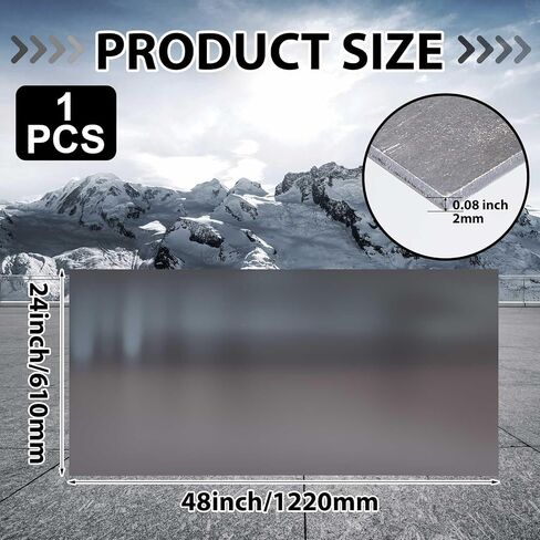 Hicarer 24 × 36 بوصة A36 ورقة الصلب الكربوني 0.08 "طول السمك 14 لوحة فولاذية مدفوقة الساخنة لأوراق السيارات المعدنية أو الأثاث أو الصناعي أو غير المصقول (MILL) in Saudi Arabia