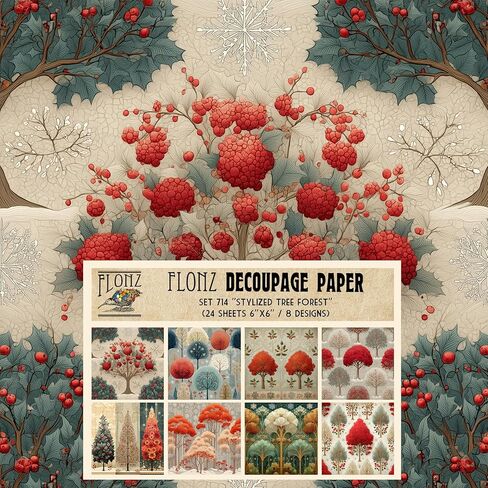 Decoupage Paper Pack (24 Sheets 6"x6") Antique Rose Garden: Timeless Sepia Petals in Elegant and Sophisticated Floral Designs # Vintage Styled Paper for Craft and Scrapbooking in Kuwait