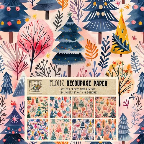 Decoupage Paper Pack (24 Sheets 6"x6") Antique Rose Garden: Timeless Sepia Petals in Elegant and Sophisticated Floral Designs # Vintage Styled Paper for Craft and Scrapbooking in Kuwait