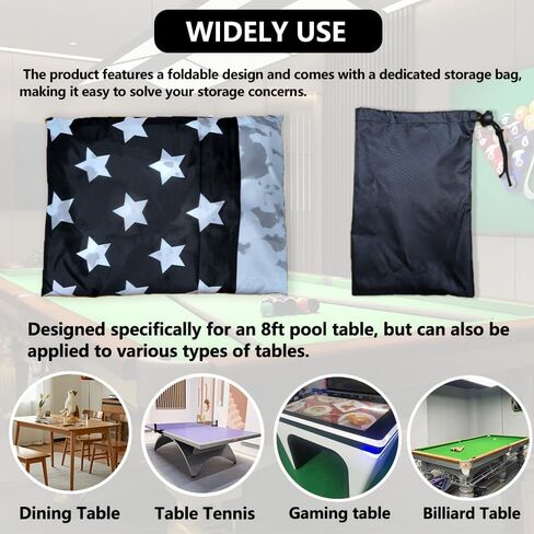 Pool Table Cover 8ft,Billiard Table Covers Waterproof Custom Tablecloth Dust Cloth,Indoor/Outdoor Billiards Topper Accessories for Protecting Felt Scratch-Resistant for para Bar,Home,Billiard Room in Saudi Arabia