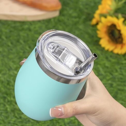 Wine Tumbler Lids, 12 oz Spill Proof 2.9 inch Diameter Lids for Wine Mugs Only in Kuwait