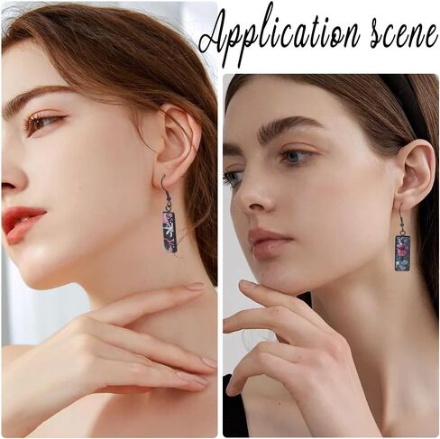 1 Box 20Pcs Earring Bezel Blanks Stainless Steel Earring Wire Hooks 10x25mm Rectangle Bezel Pendant Trays with Glass cabochons Silicone Earring Backs for Jewelry Making DIY Dangle Earrings in Kuwait