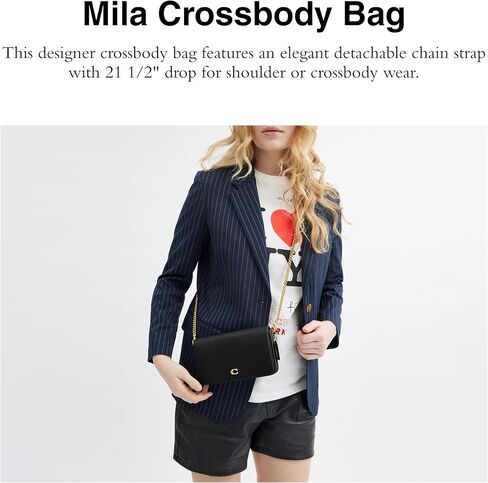 Coach Mila Crossbody Bag, B4/Bluebell in Saudi Arabia