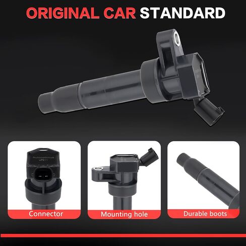 Coil Coil Pack UF651 و Iridium Sparks ، متوافقة مع 2014-2015 Soul Forte-1.8L 2.0L Hyundai Tucson Elantra GT يحل محل 27300-2E000 UF651 ، مجموعة من 4 in Kuwait