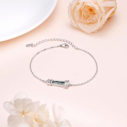 Flyow Teach Love Inspire Apple Bracelet للمعلمين 925 Sterling Silver Apple Bangle Bangele in Saudi Arabia