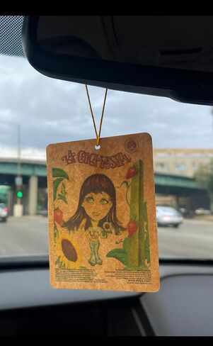 LA CHICA FRESITA Fresa/Strawberry Car Air Freshener Aromatizante Mexico (10) in Saudi Arabia