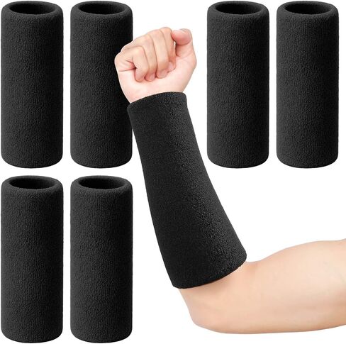 9.84 Inch Extra Long Wristbands Sweatbands Long Wristbands Bulk Wrist Sweatbands for Men Women Weight Loss Football Gymnastics Events Workout Running Outdoor Activity in Saudi Arabia