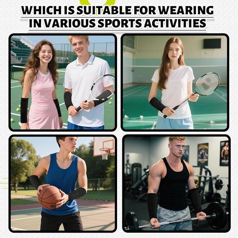 9.84 Inch Extra Long Wristbands Sweatbands Long Wristbands Bulk Wrist Sweatbands for Men Women Weight Loss Football Gymnastics Events Workout Running Outdoor Activity in Saudi Arabia