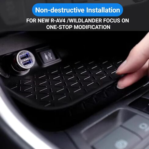 Driver Storage Organizer Tray, Center Console Organizer Compatible with Wildlander RAV4 2025 2024 2023 2022 2021 2020 2019 Interior Accessories, Driver Interior Insert Tray in Saudi Arabia