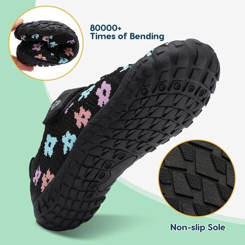 Leisfit Kids Shoes Girls Boys Wide Sneakers Kids Barefoot Shoes Anti Slip Tennis Tennis Tennis for Toddler Little Big Kid in Kuwait