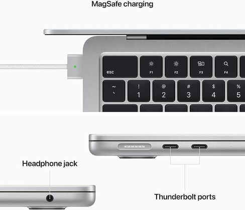 2022 Apple MacBook Air with Apple M2 chip (13-inch, 16GB RAM, 256GB SSD Storage) (QWERTY English) Starlight (Renewed) in Saudi Arabia
