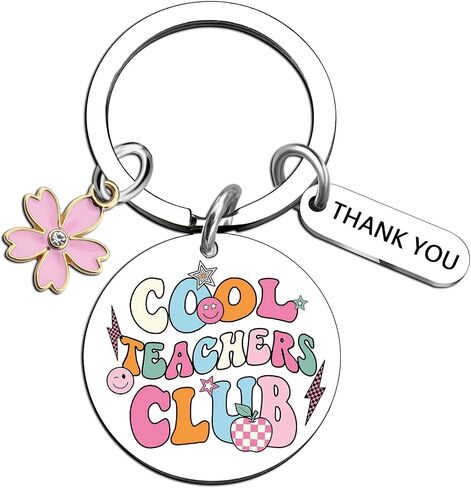 Teacher Appreciation Gifts for Women Daycare Teacher Gifts Bulk Teachers Keychain Thank You Teachers Assistant Birthday Christmas Retirement Gift from Student End of Year Back to School in Saudi Arabia