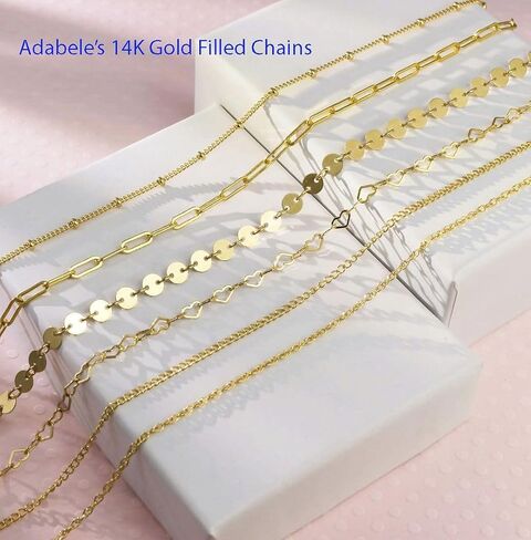 Adabele 5 Feet Authentic 925 Sterling Silver Unfinished Heart Shaped Link Chain 3.2mm x 2.1mm Small Thin Hypoallergenic Nickel Free for DIY Craft Jewelry Making SSK-T1 in Kuwait