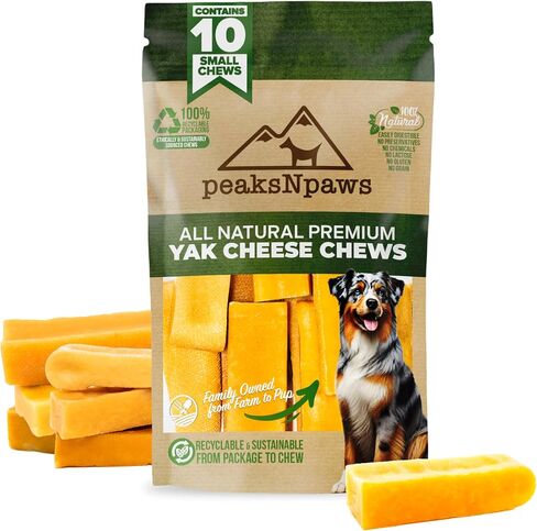 Himalayan Dog Chew, Yak Cheese Dog Treats, High Protein, Long Lasting Chews, Natural, Lactose Free Dog Treat for Aggressive Chewers Over 80 lbs, 3 Jumbo Treats, 100% Eco-Friendly Packaging in Kuwait