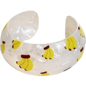 Colorful Transparent Opening Cuff Bangle Acrylic Geometric Bracelet for Women Irregular Pattern Bracelet Charm in Kuwait