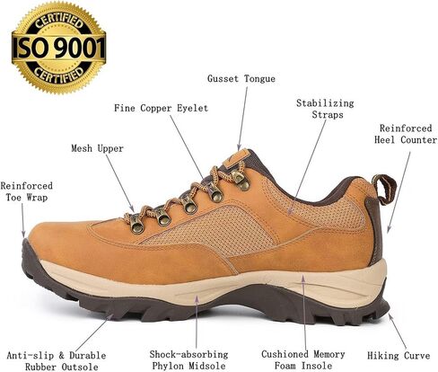 CC-Los Men's Hiking Shoes | Waterproof Work Shoes | Non-Slip & Comfortable Walking Size 9.5-10 in Saudi Arabia