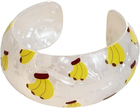 Colorful Transparent Opening Cuff Bangle Acrylic Geometric Bracelet for Women Irregular Pattern Bracelet Charm in Kuwait