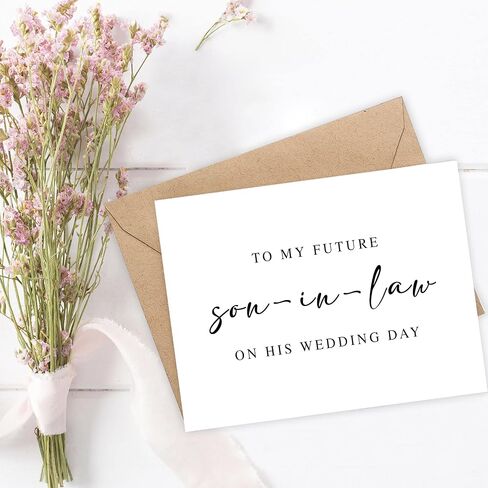 To My Daughter On Her Wedding Day Card - Mother Of The Bride Card With Metallic Envelope - Daughter Gift - Wedding Day Card For Daughter, 5 x 7 inches in Saudi Arabia