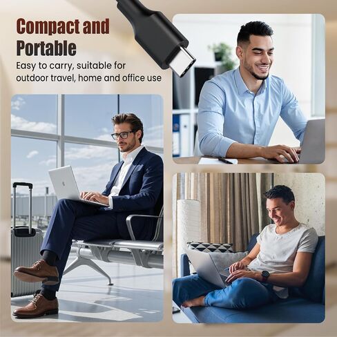 90W USB C Charger Compatible with MacBook Pro Air M2 M1, Lenovo ThinkPad X1 T14 Yoga, HP Spectre x360 Envy, ASUS ZenBook Chromebook, Huawei MateBook - VUOHOEG Type C PD Fast Adapter in Kuwait